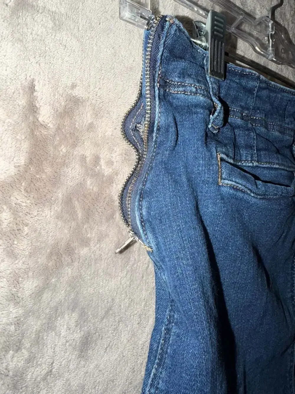 We The Free Daylight Denim Mini Skirt Size 25 Blue